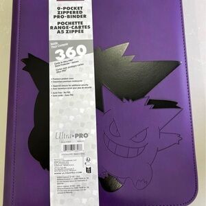 Pokemon Gengar Ultra PRO Purple and Black 9-Pocket Zippered Pro-Binder